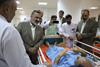 گزارش تصویری بازدید رئیس سازمان حج از بیمارستان مرکز پزشکی حج و زیارت در مکه و عیادت از بیماران