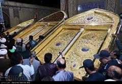 رونمایی از سه درب طلای حرمین کاظمین (ع) در شیراز 