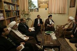 دیدار سرپرست حجاج ایرانی و رئیس سازمان حج و زیارت با آیت الله صافی گلپایگانی