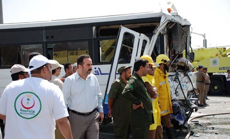 اتوبوس زائران ایرانی در مسیر جده به مدینه دچار حادثه شد+اسامی حادثه دیدگان