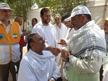 گزارش تصویری از حضور رئیس سازمان حج و زیارت در جمع زائران در سرزمین عرفات 