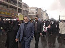 حضور رییس سازمان حج و زیارت در جمع راهپیمایان یوم الله 22 بهمن
