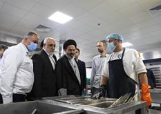 گزارش مصور بازدید سرپرست حجاج ایرانی و رییس سازمان حج و زیارت از آشپزخانه محل طبخ زایران ایرانی در مدینه منوره 