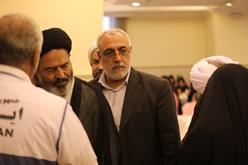 بازدید سرپرست حجاج ایرانی، رییس سازمان حج و زیارت و تنی چند از دست اندرکاران حج تمتع از هتل محل اقامت زایران ایرانی 