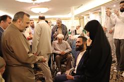 سرپرست حجاح ایرانی و رئیس سازمان حج و زیارت با جانبازان زائر در مدینه دیدار کردند