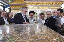 رئیس سازمان حج و زیارت از کارگاه ساخت ضریح امامین عسگریین(ع) در قم بازدید کرد