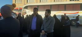 بازدید مدیر حج و زیارت استان قزوین از نحوه ارائه خدمات حمل و نقل زمینی زائرین عتبات عالیات تا مرز مهران