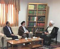 سرپرست حجاج ایرانی و رئیس سازمان حج با آیت الله سبحانی دیدار کردند