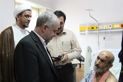 رئیس سازمان حج از مجروحین بستری در بیمارستان سعودی مکه عیادت کرد + عکس